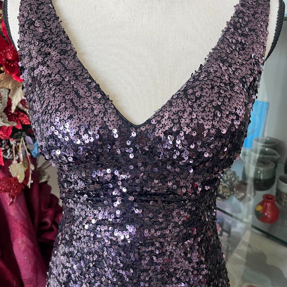 Eliza J-All Sequin Cocktail Dress - Picture 6 of 7